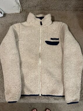 Columbia Cream Sherpa Fleece Zip-Up Jacket - Women's